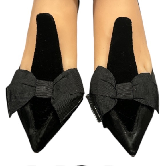 Authentic YSL Yves Saint Laurent luxury designer signature vintage bow heels 10 - Picture 4 of 16